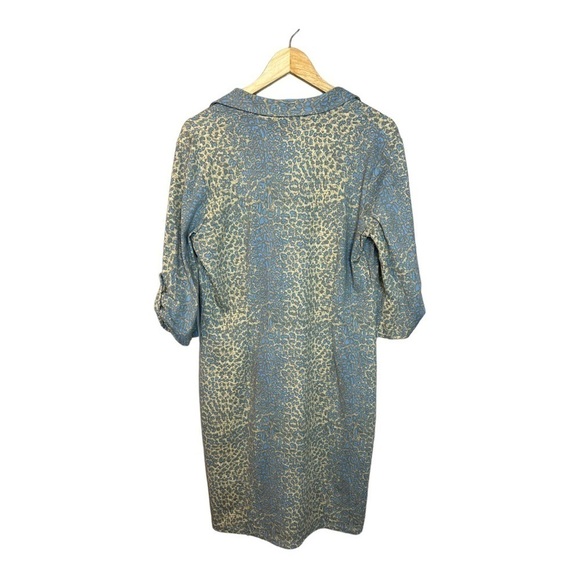 J McLaughlin Cheetah Safari Dress L - Picture 4 of 6